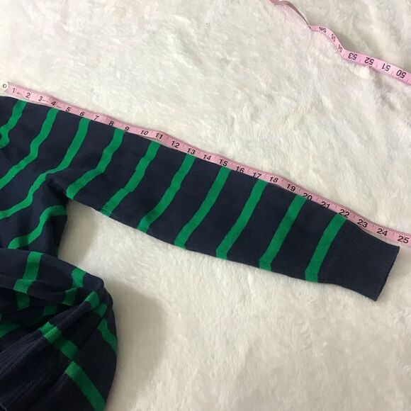 Amazon Essentials navy with‎ green stripes sweater size XL - Picture 8 of 9